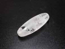 画像1: 彫刻水晶　五爪龍神天珠 30.5mm (1)
